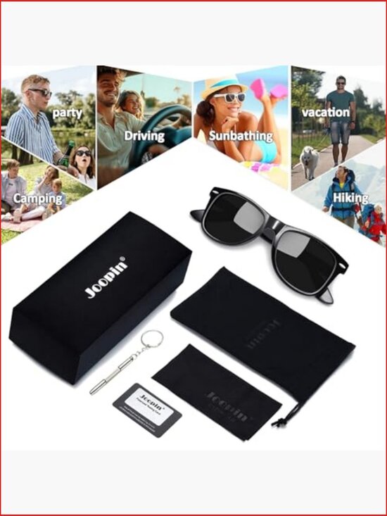 Square Polarized UV Protection Sunglasses for Men Women main image 4